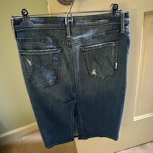 Mother Blue Denim Skirt